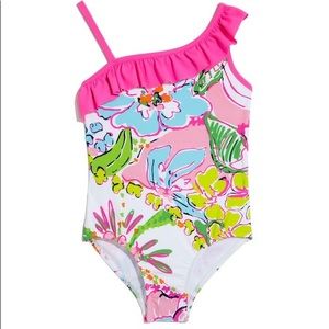 Lilly Pulitzer GIRLS Headband & Swimsuit 1 Piece - Girls Size 7/8